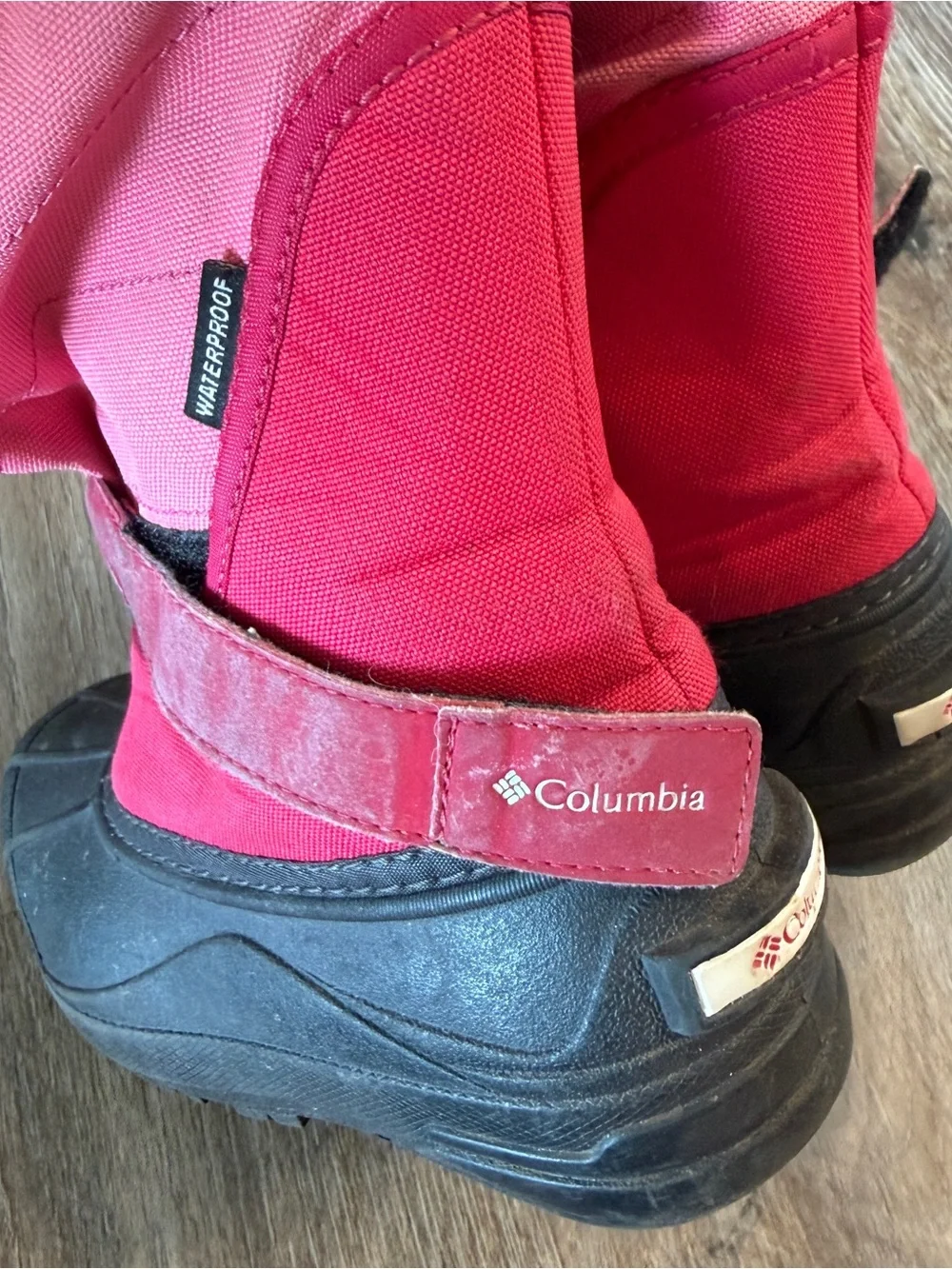 Columbia Red/Pink Kids Waterproof Snow Boots